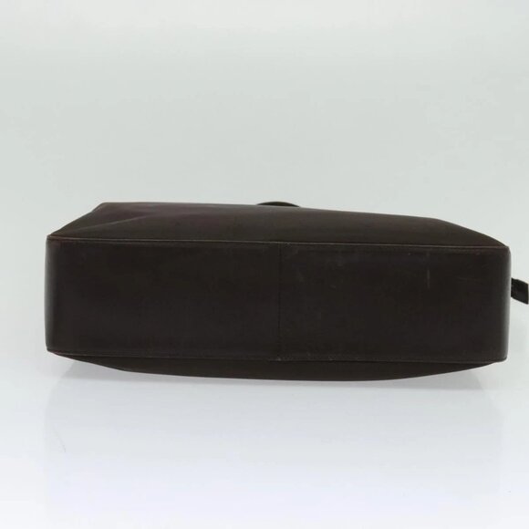 BURBERRY Hand Bag Leather 2way Brown Silver Auth bs25791 - Picture 7 of 16